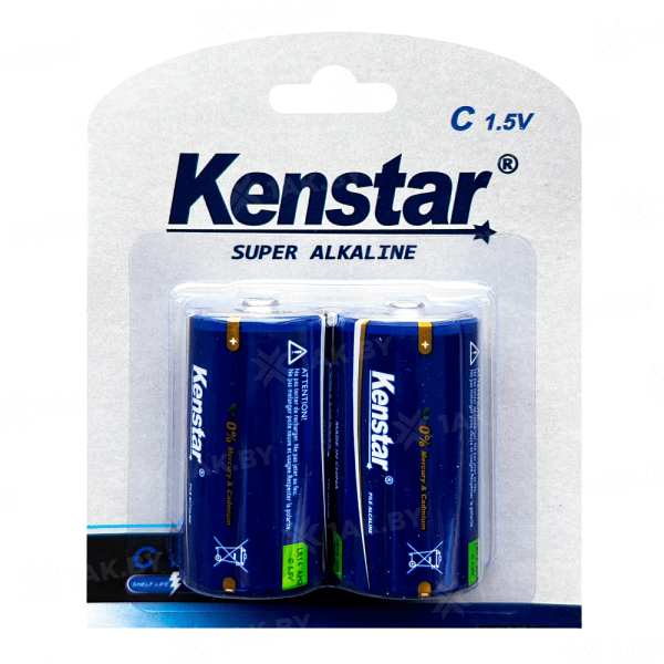 Батарейки алкалиновые "KenStar C/LR14", 2 шт.
