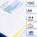 Самоклеящиеся этикетки универсальные "Apli", 105x74 мм, 100 листов, 8 шт, белый