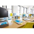 Бумага для заметок на клейкой основе "Post-it Notes", 76x76 мм, 100 листов, желтый неон