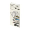 Скетчбук "Sketch&Art", 10.5х22 см, 200 г/м2, 50 листов, на спирали, для цветных карандашей