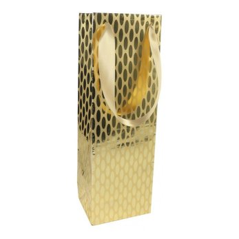Пакет бумажный подарочный "Treasure Premium", 12.5x9.5x38 см, разноцветный