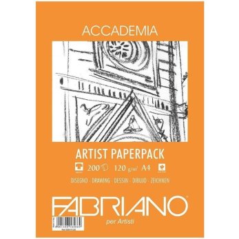 Блок бумаги для рисования "Fabriano. Art pack" А4, 120 г/м2, 200 листов