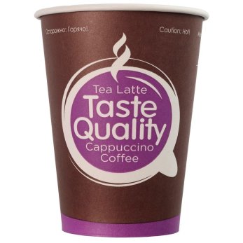 Стакан картонный "Taste Quality", 300 мл, 50 шт/упак