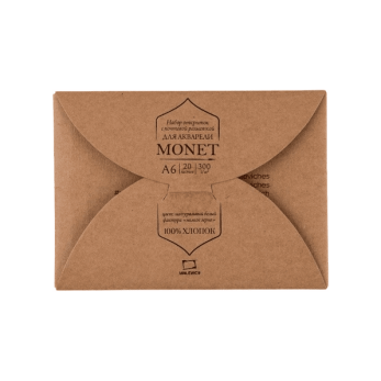 Открытки для акварели "Monet", А6, 100% хлопок, 300г/м2, 20л
