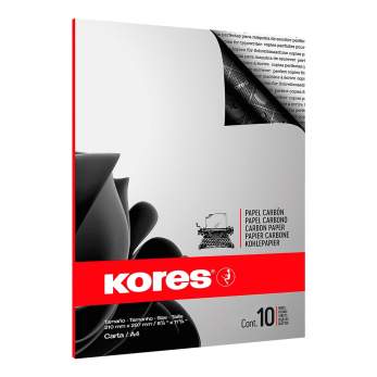 Бумага копировальная "Kores 1200", A4, 10 листов, черный
