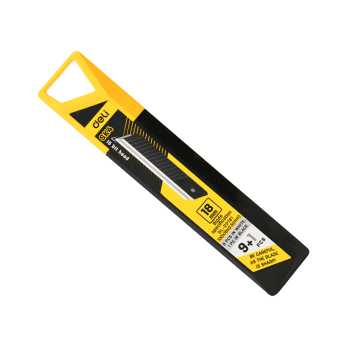 Лезвия для большого ножа "Deli Yellow SK4", 18 мм, 10 штук