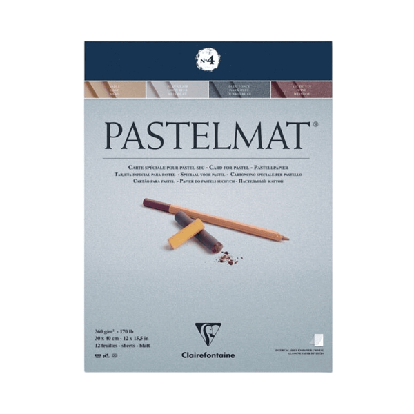 Блок бумаги "Pastelmat", 30x40 см, 360 г/м2, 12 листов, 4 цвета