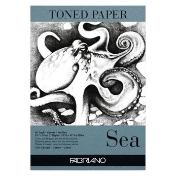 Блок бумаги для рисования "Fabriano. Sea", 29,7х42 см, 120 г/м2, 50 листов