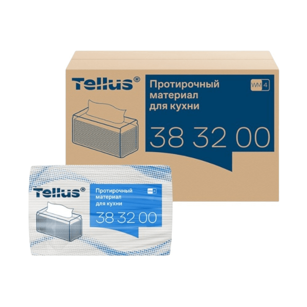 Протирочный материал нетканый Tellus, для кухни, 1 слой, 75 листов, WM4