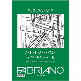 Блок бумаги для рисования "Fabriano. Art pack", А3, 160 г/м2, 75 листов