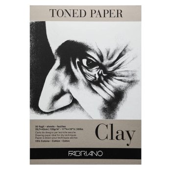 Блок бумаги для рисования "Fabriano. Clay", 29,7х42 см, 120 г/м2, 50 листов