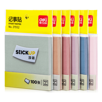 Бумага для заметок "Stick Up", 76x76 мм, 100 листов, ассорти