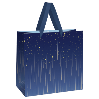 Пакет подарочный "Star rain", 20х20х10 см, ламинированный