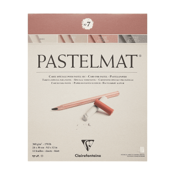 Блок бумаги для пастели "Pastelmat" №7, 24x30 см, 360 г/м2, 12 листов, 4 оттенка