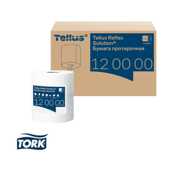Протирочная бумага Tellus Reflex, Комфорт c центральной вытяжкой, 1 слой, 270 м, MС4