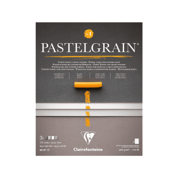 Блок бумаги для пастели "PastelGrain" 4 оттенка, 24х30см, 360 г, 12 листов, №1