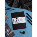 Скетчбук для графики "GrafArt white", 20 листов, 15х20 см, 160 г/м2, черный