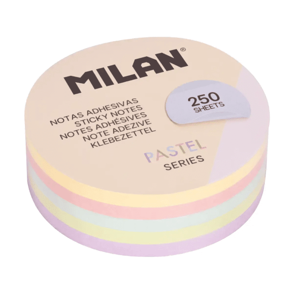 Бумага для заметок "Milan", 250 листов, ассорти пастель