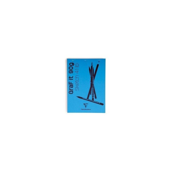 Скетчбук "Graf It", A4, 90 г/м2, 80 листов, небесно-голубой